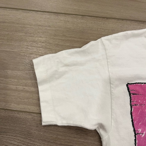 Vintage 90s Disney Prince Goofy Tennis White Tee Single Stitch Disney Size Small - Picture 2 of 8